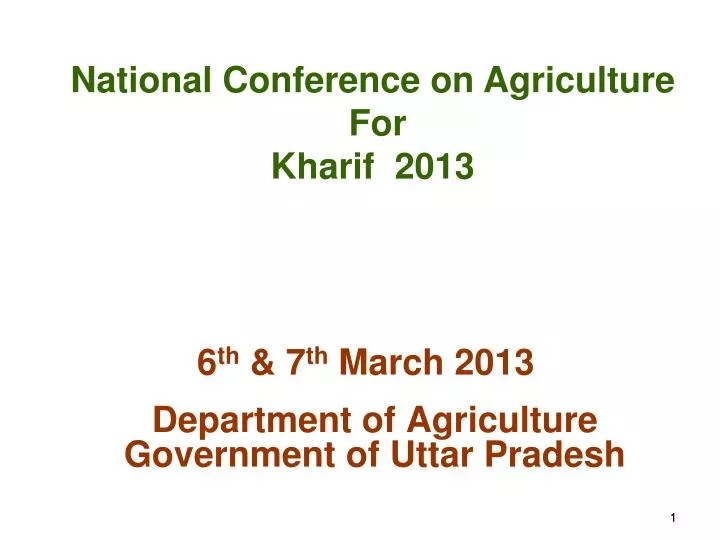 department of agriculture government of uttar pradesh