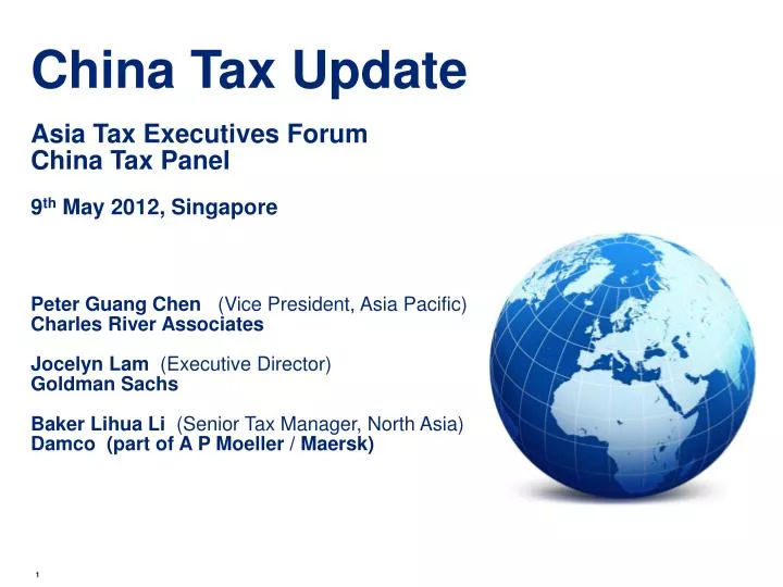 china tax update
