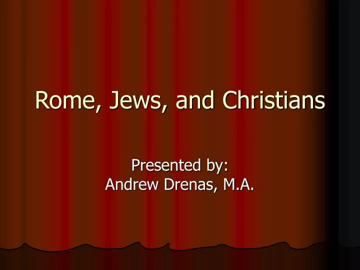 rome jews and christians