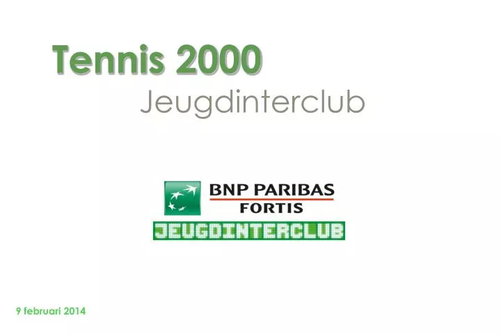 tennis 2000 jeugdinterclub
