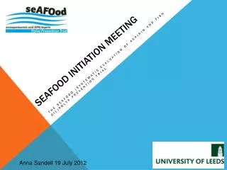 seAFOod initiation MEETING