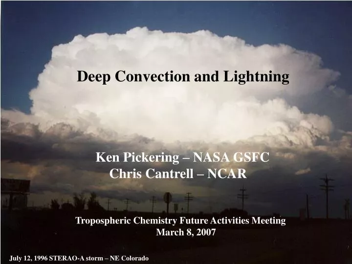 deep convecton and lightning