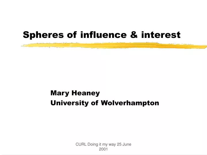 spheres of influence interest