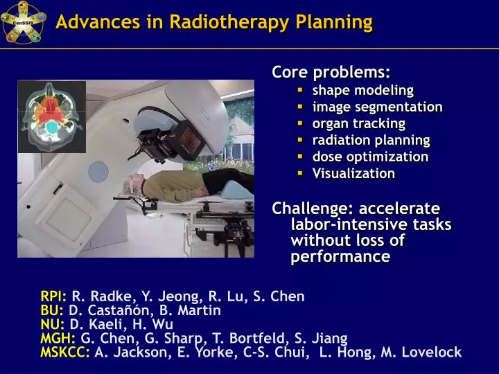 advances in radiotherapy planning