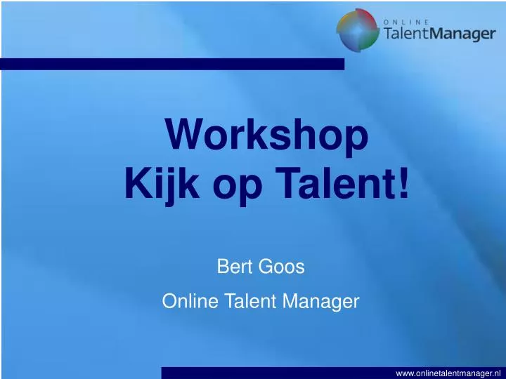 workshop kijk op talent