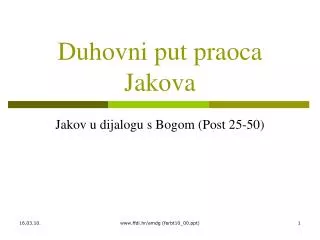 duhovni put praoca jakova