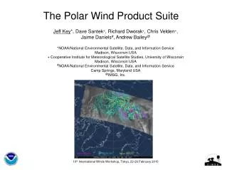 The Polar Wind Product Suite