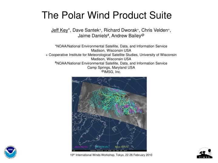 the polar wind product suite