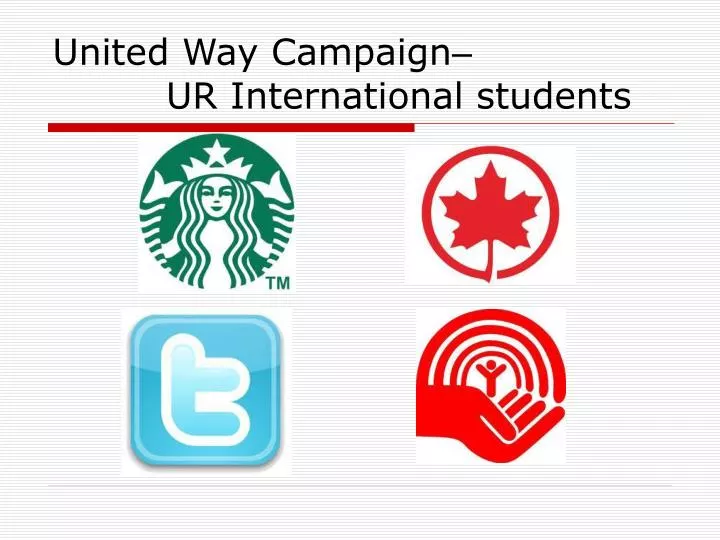 united way campaign ur international students