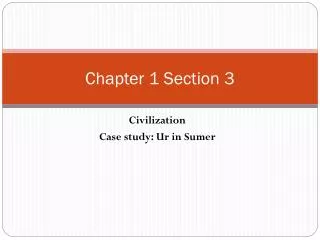 Chapter 1 Section 3