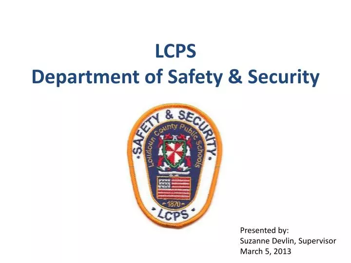 lcps department of safety security