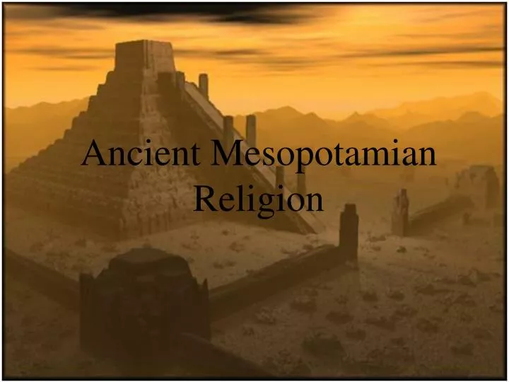 ancient mesopotamian religion