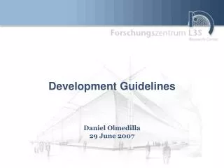 Development Guidelines