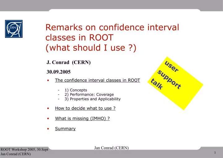 remarks on confidence interval classes in root what should i use