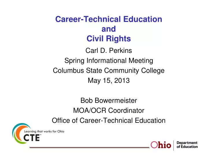 career technical education and civil rights