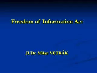 Freedom of Information Act