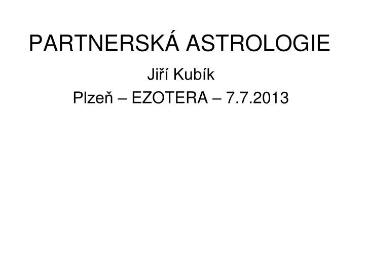 partnersk astrologie