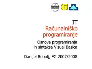 it ra unalni ko programiranje