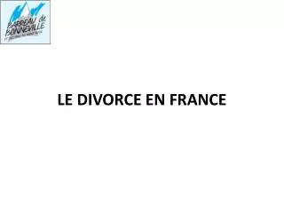 le divorce en france