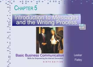 Introduction to Messages and the Writing Process