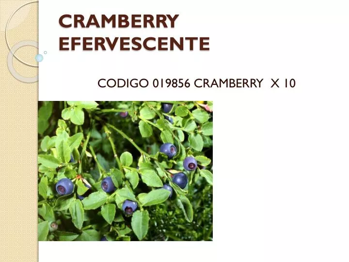 cramberry efervescente