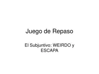 juego de repaso