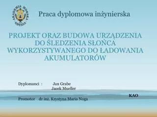 praca dyplomowa in ynierska