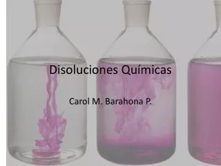 disoluciones qu micas
