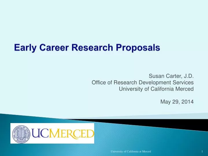 early career research proposals