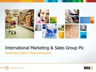 Marketing &amp; Sales in Pietele Emergente
