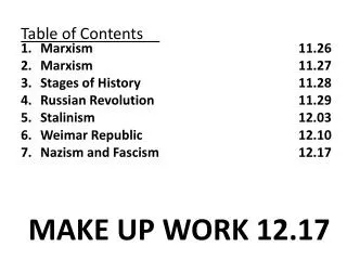 Table of Contents