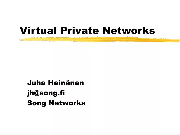 virtual private networks