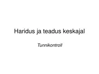 haridus ja teadus keskajal