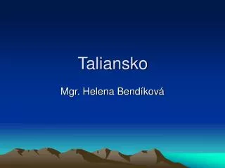 taliansko