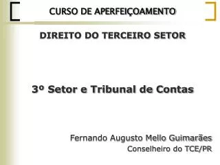 curso de aperfei oamento