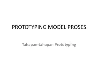 prototyping model proses