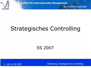 strategisches controlling