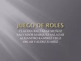 juego de roles