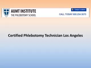 certified phlebotomy technician los angeles