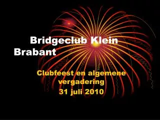bridgeclub klein brabant