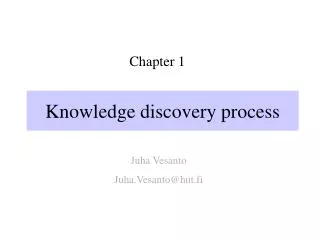Knowledge discovery process
