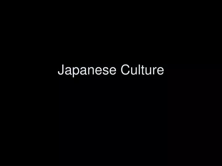 japanese culture