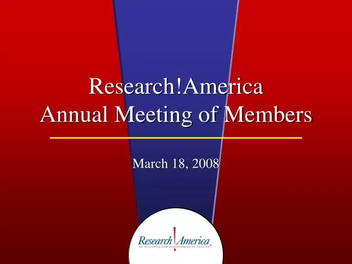 research america annual meeting of members