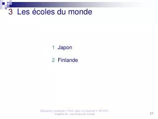 3 les coles du monde