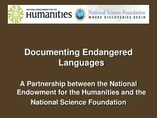 Documenting Endangered Languages