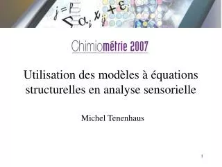 utilisation des mod les quations structurelles en analyse sensorielle