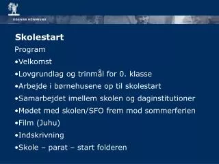 skolestart