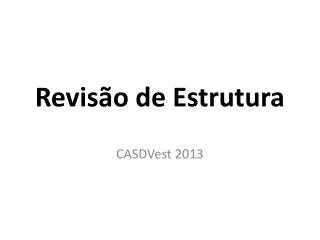 revis o de estrutura
