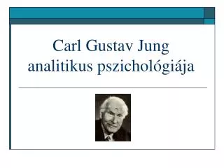 carl gustav jung analitikus pszichol gi ja