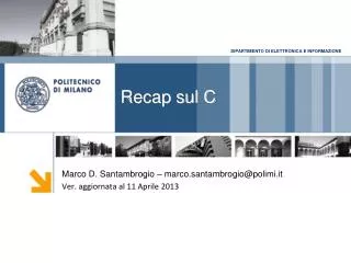 recap sul c